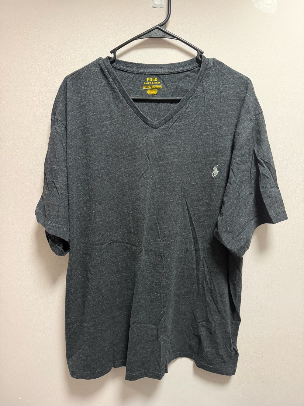 Polo by Ralph Lauren Charcoal V-Neck Short Sleeve Tee